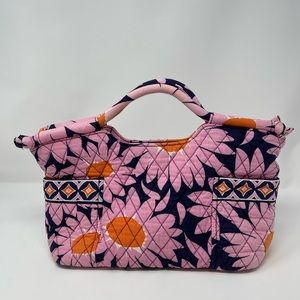 VERA BRADLEY: Handbag/Purse "Love Me" Design Pink/Navy Blue Gabby. Retired.